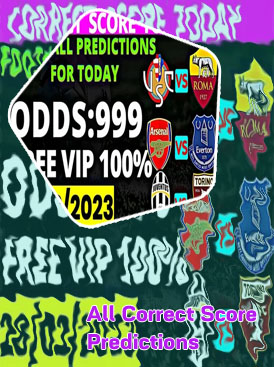 Prediction of today matches and correct score