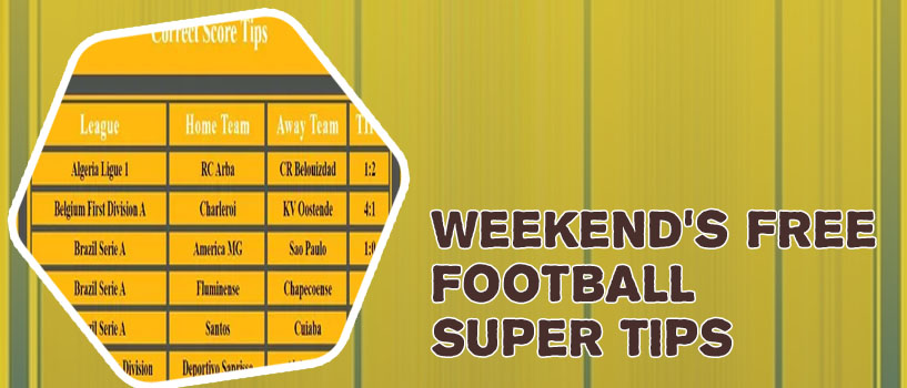 Weekend correct score tips